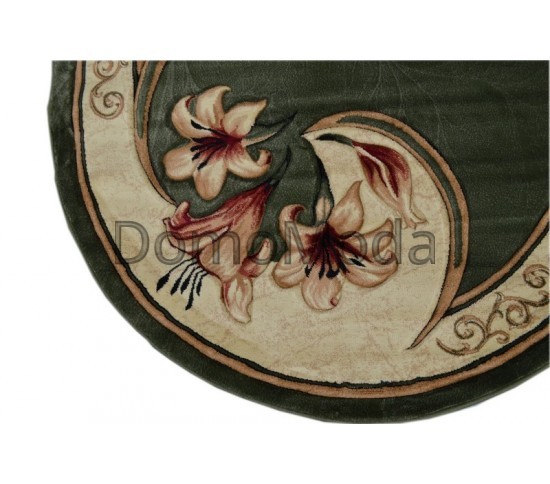 Синтетичний килим Hand Carving 0613 d.green-cream - Висока якість за найкращою ціною в Україні зображення 7.